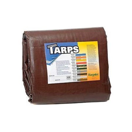 HARPSTER OF PHILIPSBURG 40 ft x 60 ft Heavy Duty Tarp, Brown, High-Density Polyethylene BR40x60